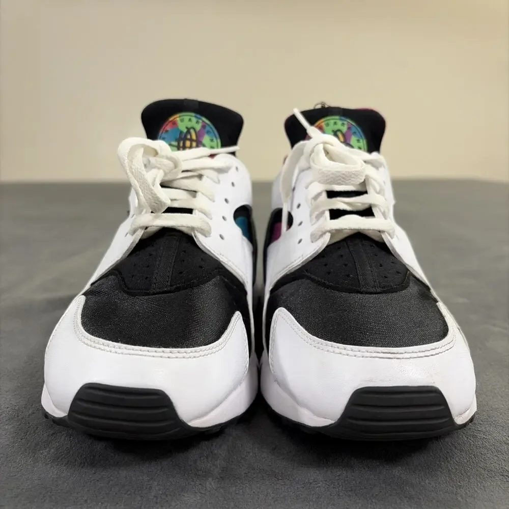 Nike Air Huarache Peace Love Swoosh White Black Multi DM8152-100 Mens 9 Charity